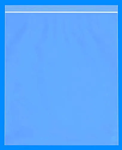 13" x 15" (200/500 Pack) Reclosable Zip Lock Plastic Clear Poly Bag 2 Mil