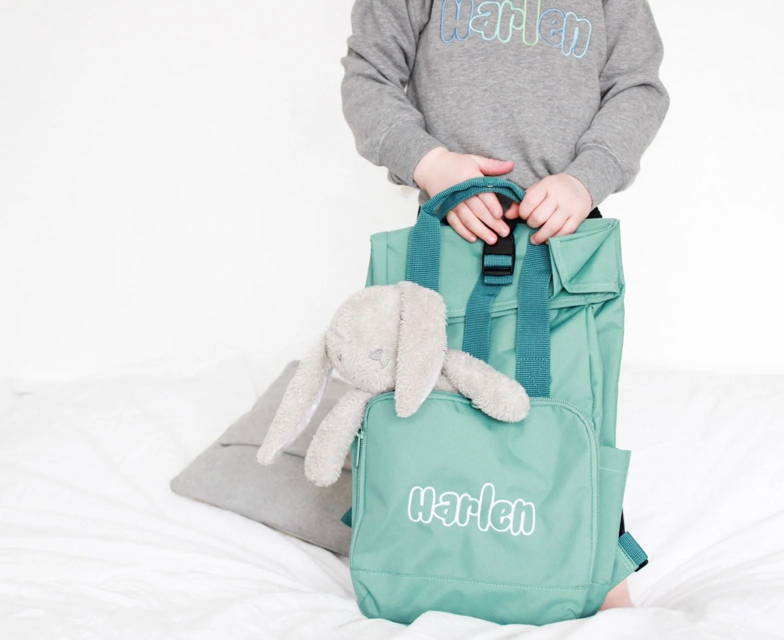 Funky Name Personalised Roll Handle Backpack