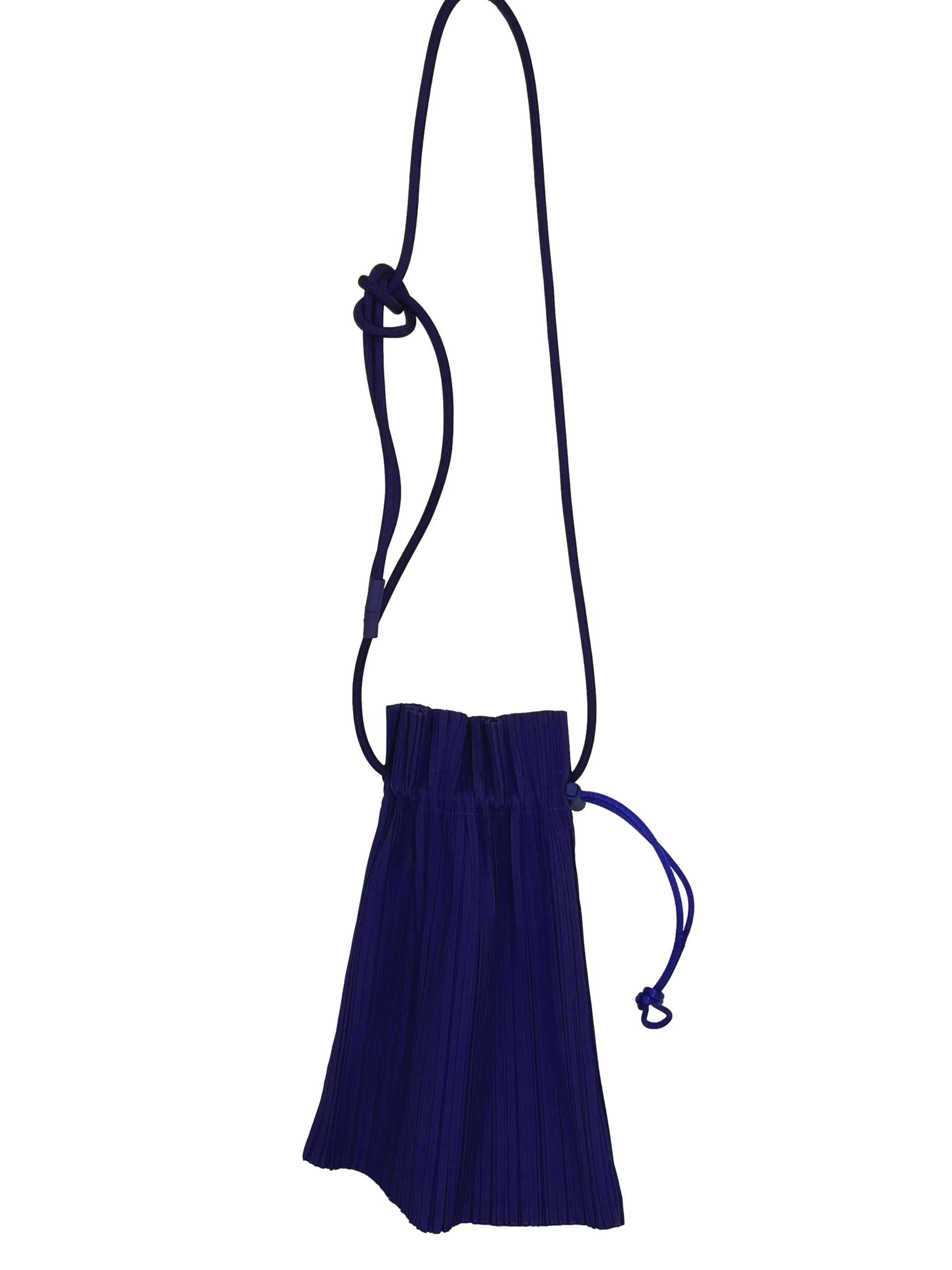 Purple Polyester Boom Pleat Cross Body Bag Crossbody Bag