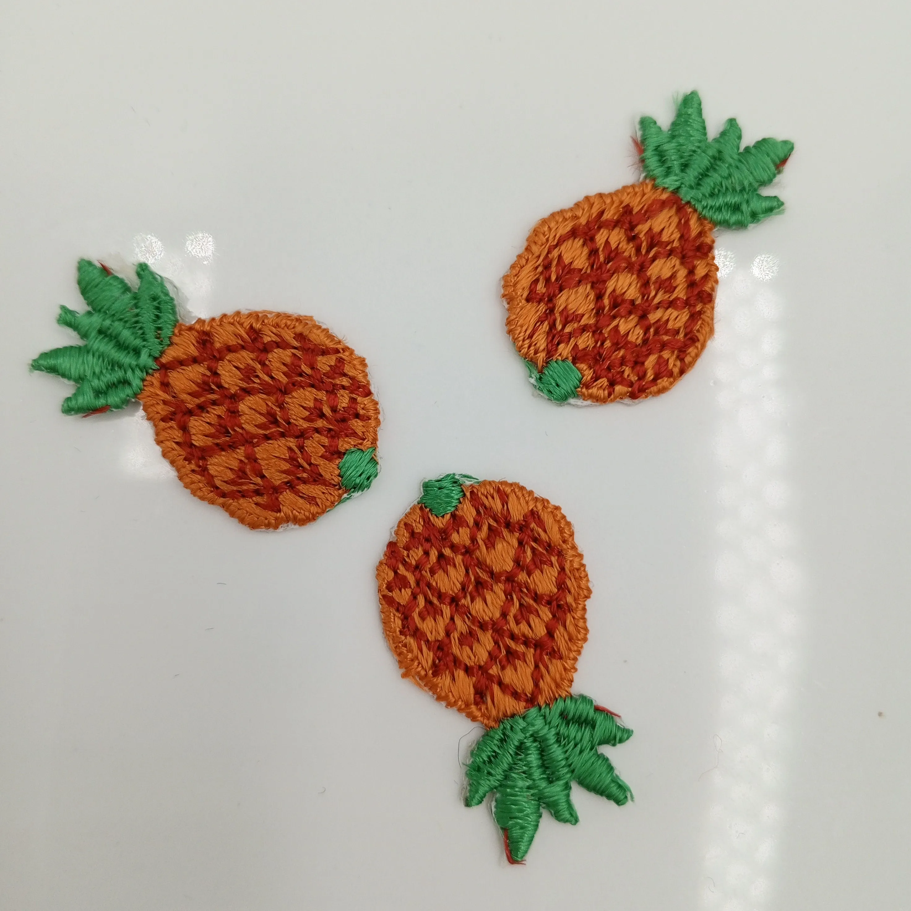 Tropical Pineapple Iron on Patches Embroidery Fruit Applique patches for DIY Projects, Jackets Hair Accessories Bags Jeans Backpacks #356