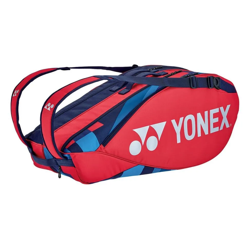 Yonex 92226EX 6 Piece Pro Racket Bag  - Scarlet