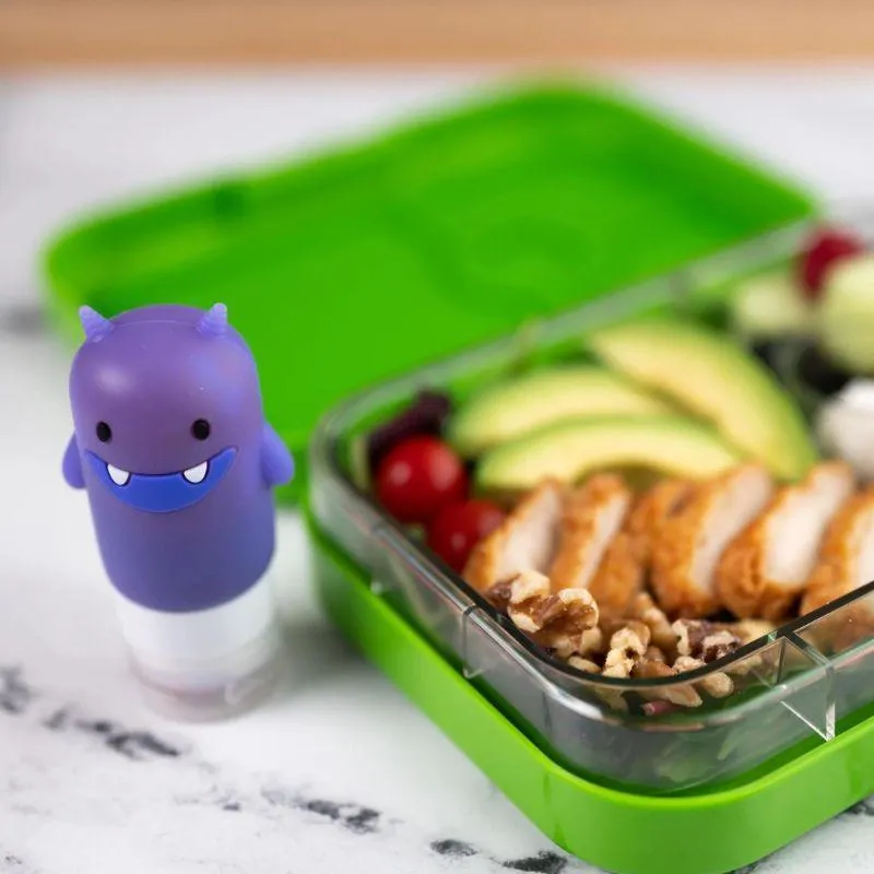 Yumbox Funny Monsters - Silicone Condiment Squeeze Bottles - Set of 3